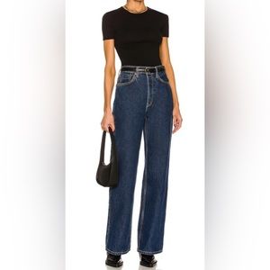 Re/Done Originals 70's Ultra High Rise Wide Leg Jeans Size 28